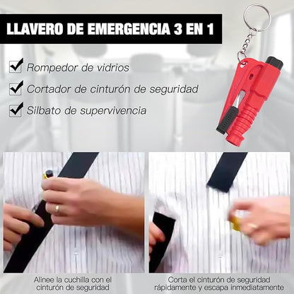 Llavero de Emergencia 3 en 1
